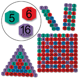 Pattern Numbers foam manipulative