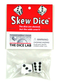 Packaged pair of Skew Dice d6